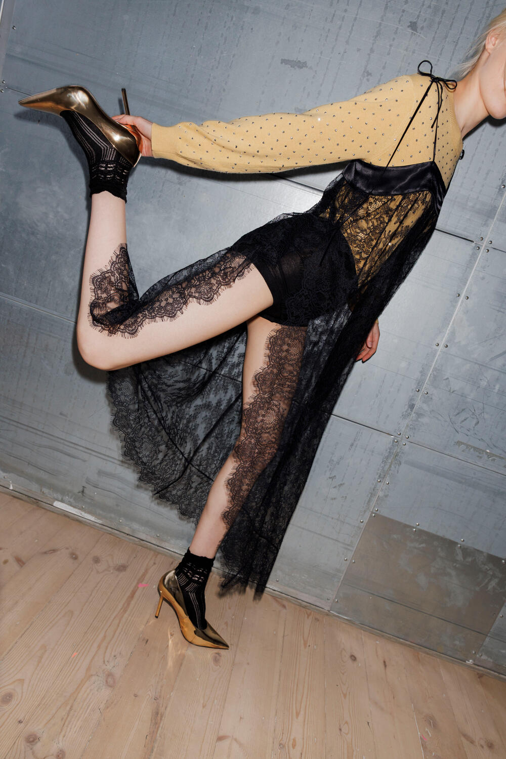 Rocco blondekjole - sort